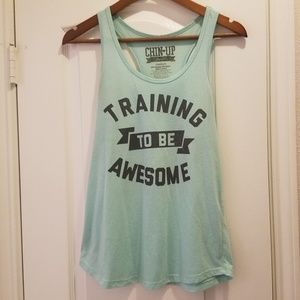 Training to be Awesome | Seafoam Green Tank Top
